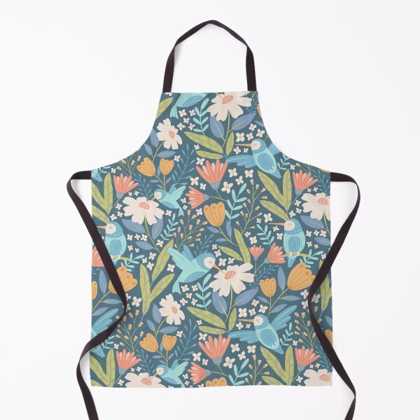 Item preview, Hummingbird Foral-Blue Green designed and sold by ammiecreative.