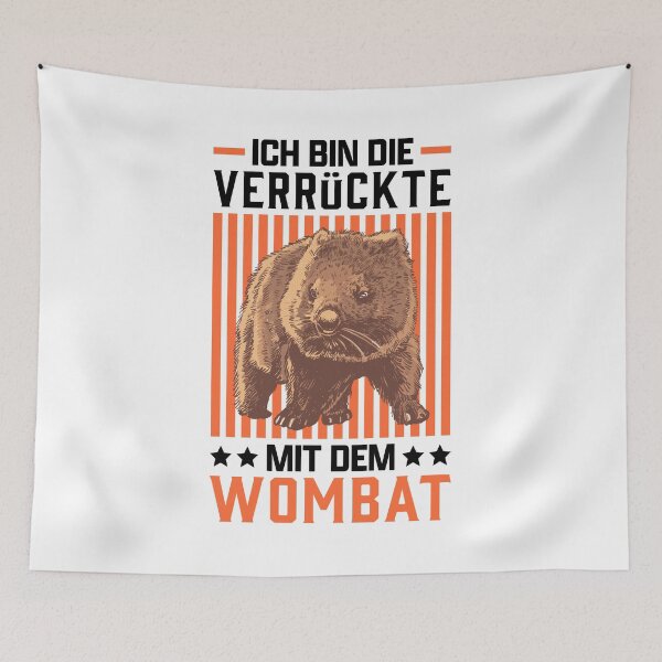 Item preview, Crazy with wombat marsupial Australia travel designed and sold by madgrfx.