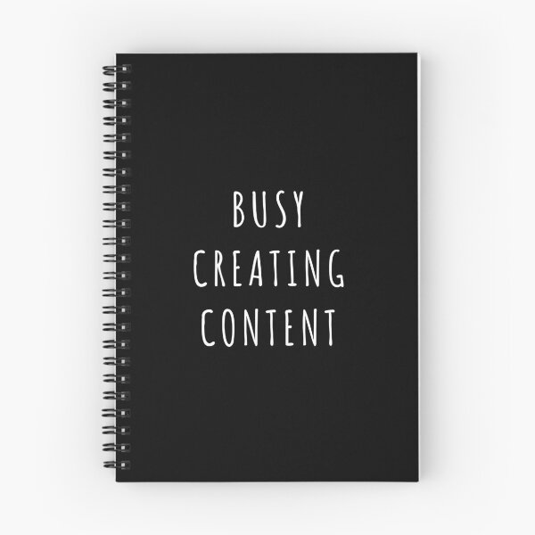 Item preview, Busy Creating Content (Black) designed and sold by quoteedesigns.