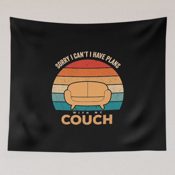 Item preview, Sorry I Can't I Have Plans With My Couch Retro Vintage sunset designed and sold by Magdy Store.