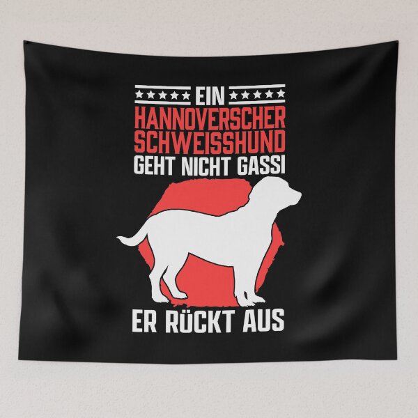 Item preview, Hannoverscher Schweißhund walkie hunting dog saying designed and sold by madgrfx.