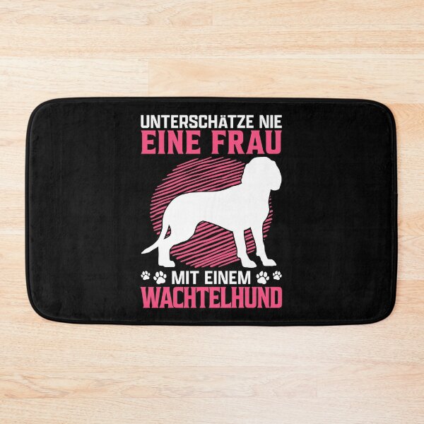 Item preview, Woman with German Wachtelhund hunting dog designed and sold by madgrfx.