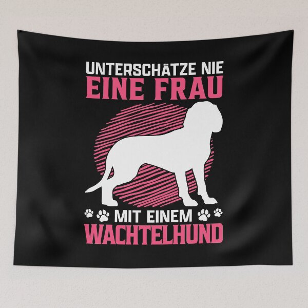 Item preview, Woman with German Wachtelhund hunting dog designed and sold by madgrfx.