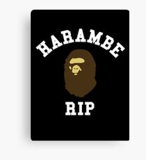 Harambe RIP Canvas Print