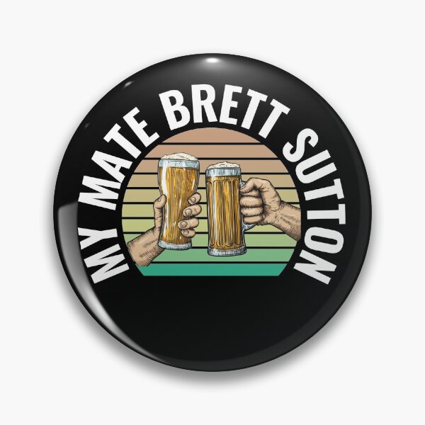 Item preview, My Mate Brett Sutton | Retro Sunset | Beer  designed and sold by NoirOwned.