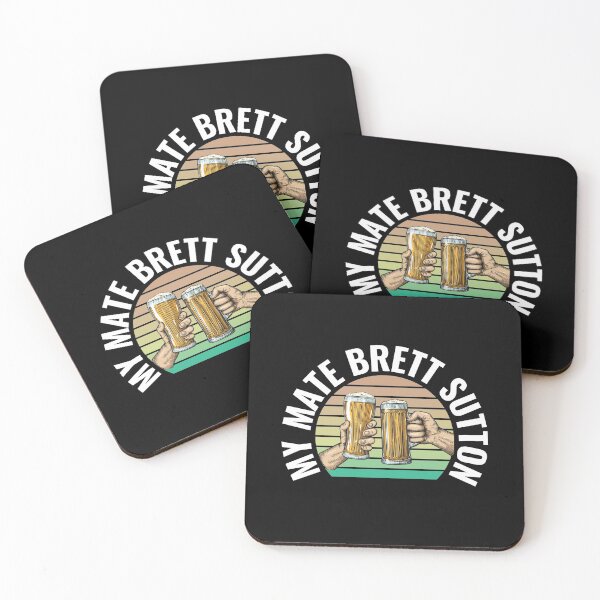 Item preview, My Mate Brett Sutton | Retro Sunset | Beer  designed and sold by NoirOwned.