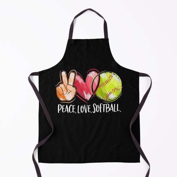 Item preview, Softball Mom Softball Player Girls Peace Love Softball designed and sold by glynismalcolm.