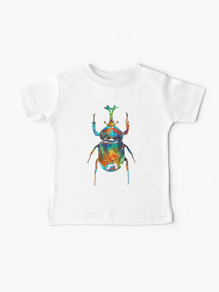 T Shirt Bebe Art De Scarabee Colore Beaute De Scarabee Par Sharon Cummings Par Sharoncummings Redbubble