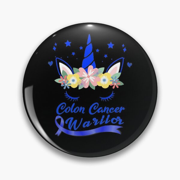 Item preview, Unicorn Face Colon Cancer Awareness designed and sold by GloriaStace.