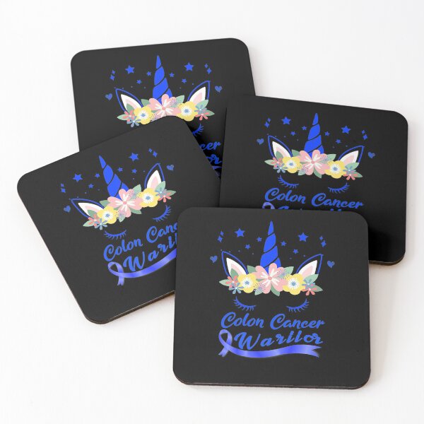 Item preview, Unicorn Face Colon Cancer Awareness designed and sold by GloriaStace.