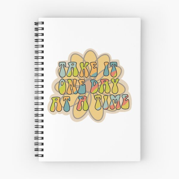 Item preview, Take it one day at a time groovy 70s style designed and sold by Thirdstepdog.