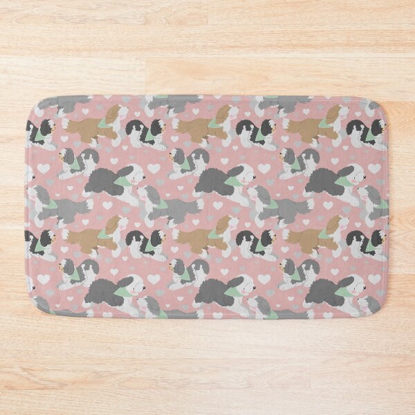 Item preview, Sheepdog types (pink/green) designed and sold by animalartbyjess.