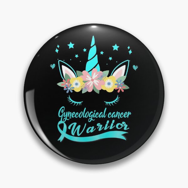 Item preview, Unicorn Face Gynecological Cancer Awareness designed and sold by GloriaStace.