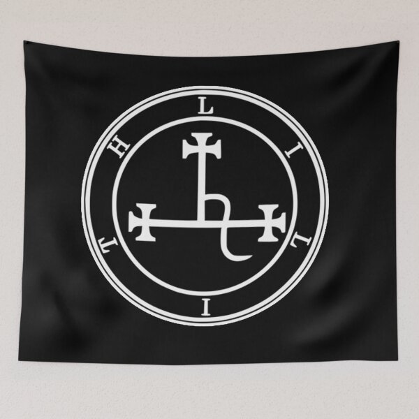 Item preview, Lilith Black Female Devil Satanic Pagan Lilith Samael Witchcraft Symbol Occult Satanic Gothic Lilith Sigil  designed and sold by Reign Of Darkness.