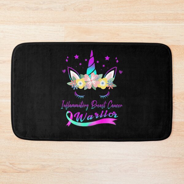 Item preview, Unicorn Face Inflammatory Breast Cancer Awareness designed and sold by GloriaStace.