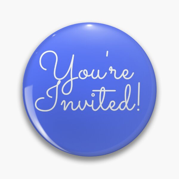 Item preview, You're Invited - Blue designed and sold by HigherEdGuru.