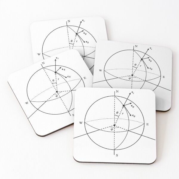 Item preview, spherical coordinates, math, physics and science designed and sold by NoetherSym.