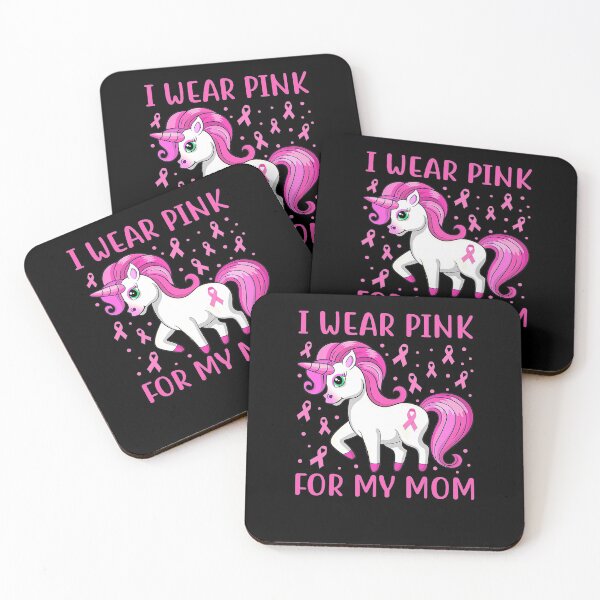 Item preview, Unicorn Pink Ribbon Men I Wear Pink For My Mom Breast Cancer designed and sold by GloriaStace.