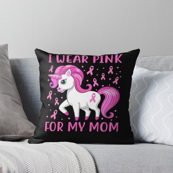 Item preview, Unicorn Pink Ribbon Men I Wear Pink For My Mom Breast Cancer designed and sold by GloriaStace.