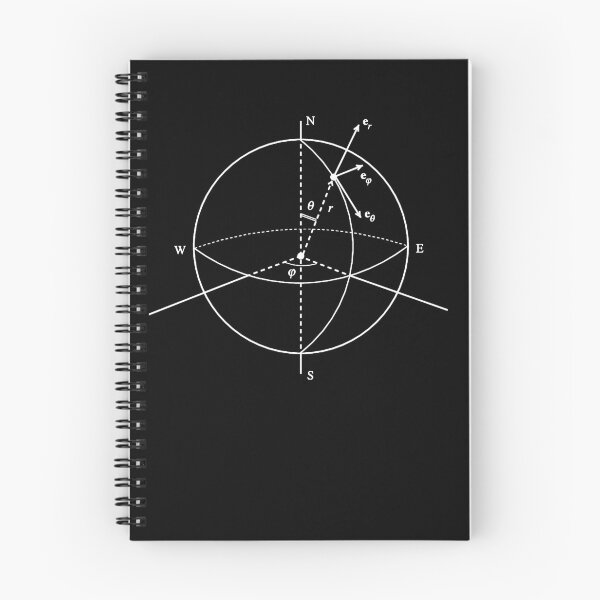 Item preview, spherical coordinates, math, physics and science designed and sold by NoetherSym.