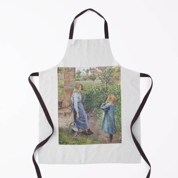Item preview, Impressionist Art Woman and Child at the Well (1882) by Camille Pissarro designed and sold by Designedbysm.