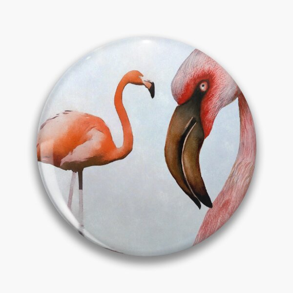 Item preview, Pink Flamingo Bird Watercolor Painting Wildlife Artwork designed and sold by Alison Langridge.