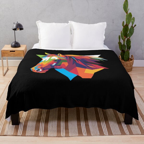 Item preview, Colorful Pop Art Horse Portrait Animal Lovers Equestrian designed and sold by Dressed For Duty.