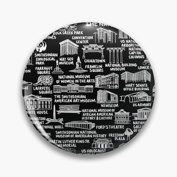 Item preview, Washington DC Map designed and sold by fiberandgloss.