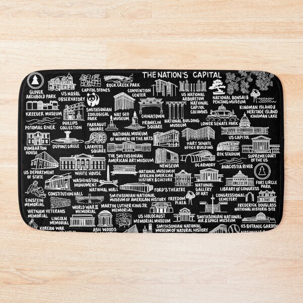 Item preview, Washington DC Map designed and sold by fiberandgloss.