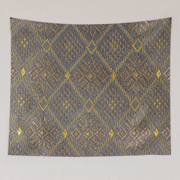 Item preview, Thai Silk - Gray & Gold Thai Traditional Silkworms designed and sold by Gymmer-Life.