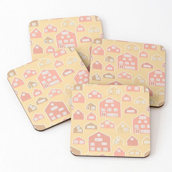 Item preview, Cartoon wooden houses seamless pattern. Vector illustration of European cute buildings designed and sold by essskina.