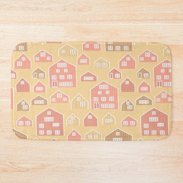 Item preview, Cartoon wooden houses seamless pattern. Vector illustration of European cute buildings designed and sold by essskina.