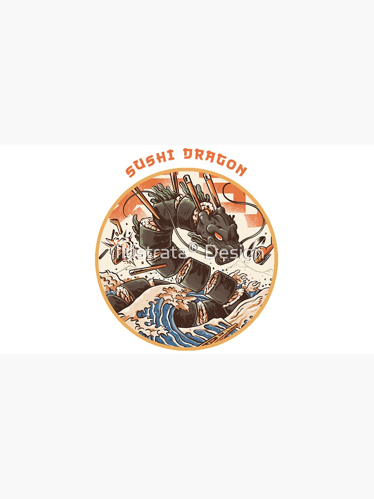 Thumbnail 7 of 7, Cap, Great Sushi Dragon  designed and sold by ilustrata.