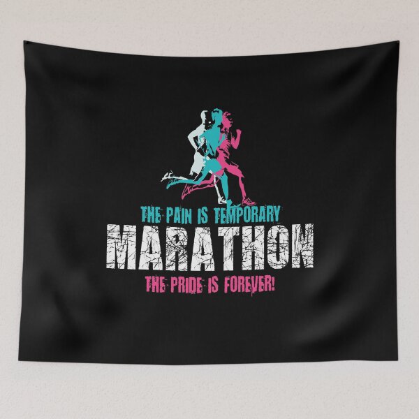 Item preview, The Pain Is Temporary Marathon Runner designed and sold by MooonTees.