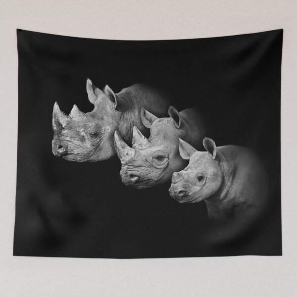 Item preview, Rhino Family Portrait designed and sold by Conservation Art Emporium.