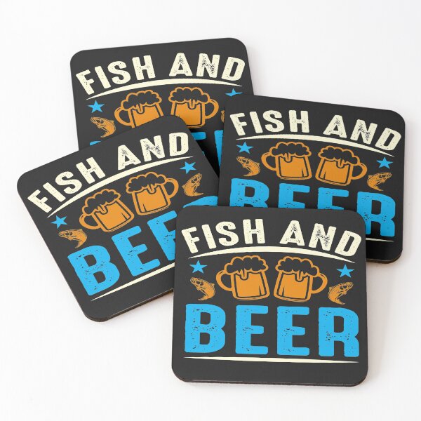 Item preview, fish and beer designed and sold by caphatshirt.