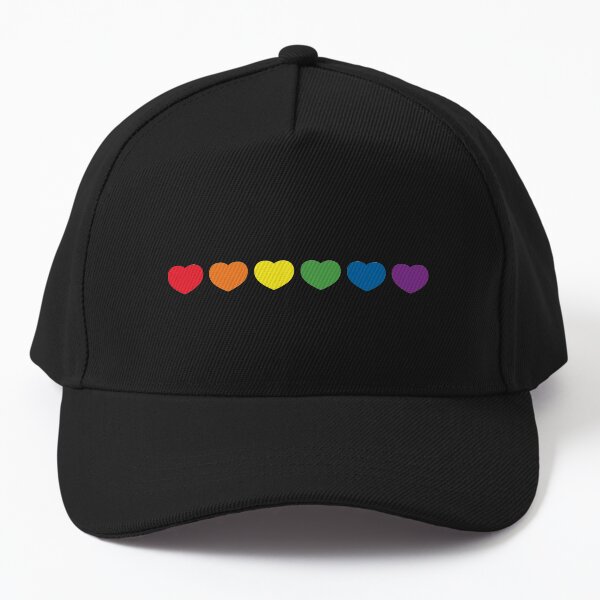 Aperçu de l'œuvre Drapeau de la fierté gaie coeurs arc-en-ciel créée et vendue par kissmebro.
