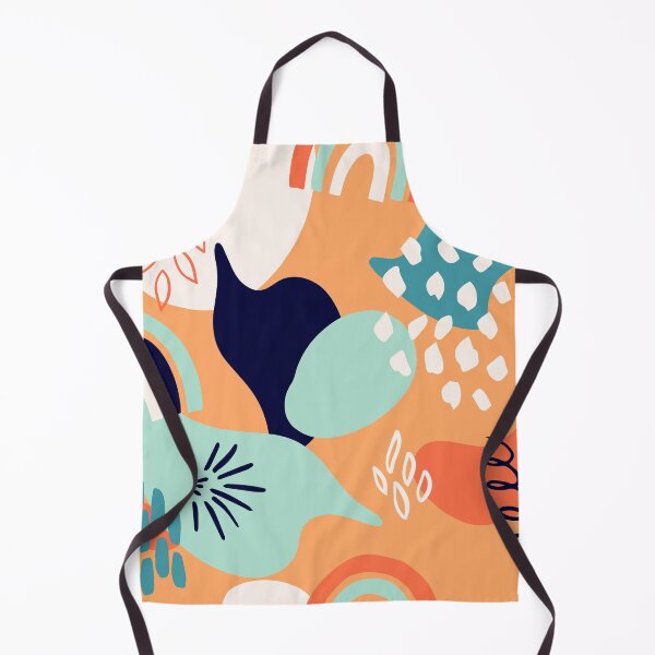 Item preview, Modern Tangerine, Yellow, And Aqua Abstract Contemporary Pattern designed and sold by DEC02.