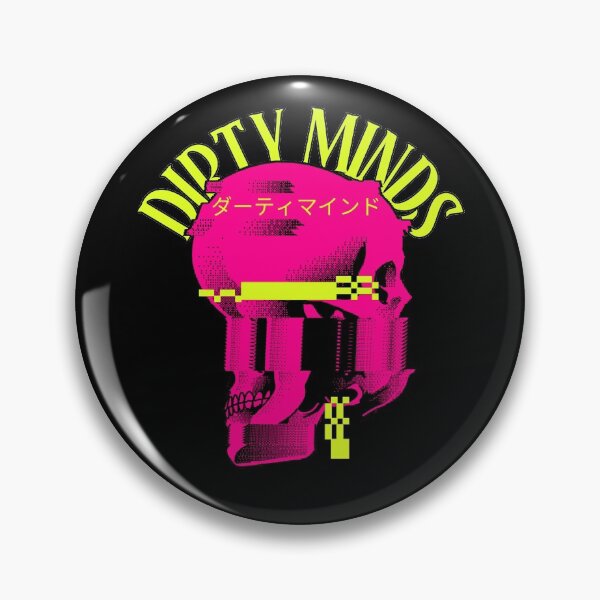 Item preview, Dirty Minds Glitch Skull designed and sold by MnEmzStudio.