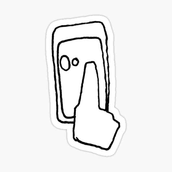 Finger phone swipe Sticker