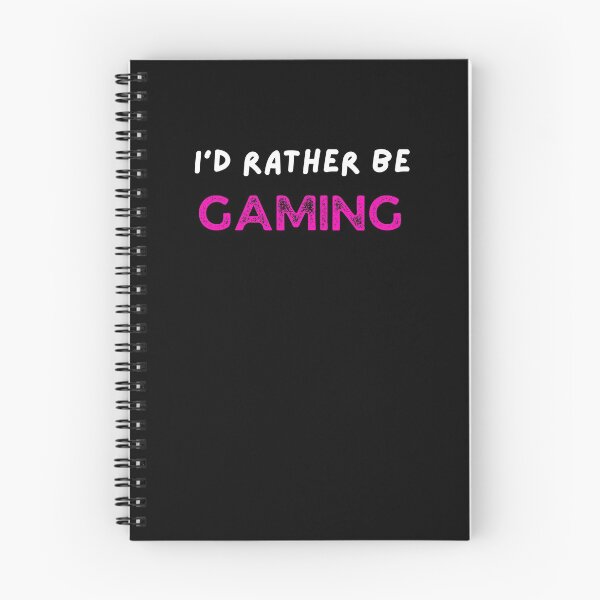 Item preview, I'd Gaming Rather be Gaming (pink) designed and sold by NerdyChibi.