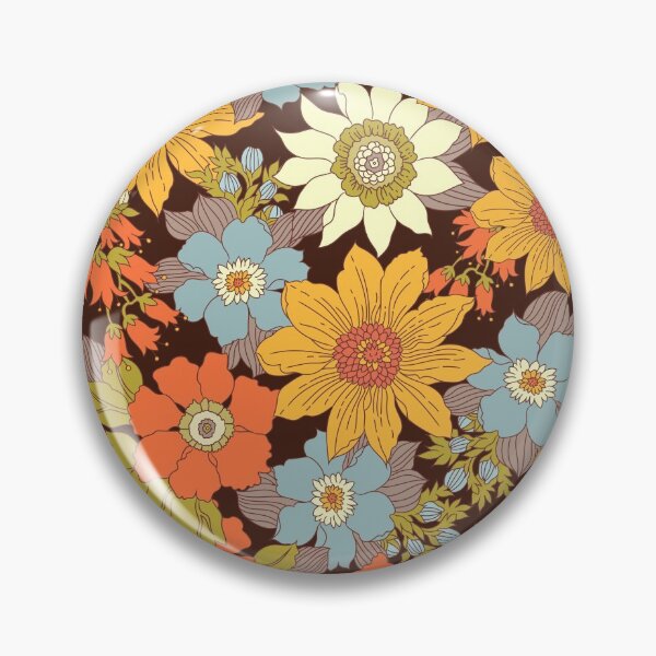 Item preview, Vintage 70s Floral Prints designed and sold by meggydesigns.