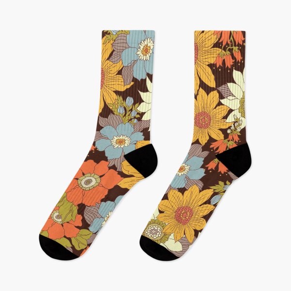Item preview, Vintage 70s Floral Prints designed and sold by meggydesigns.