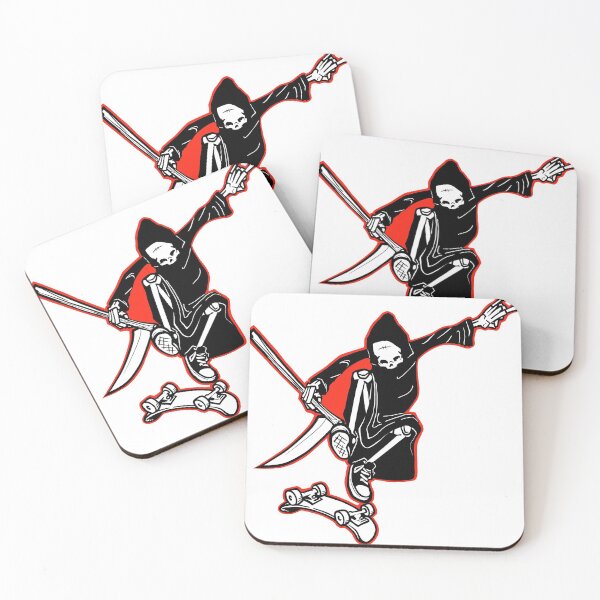 Item preview, Death Comes Skating (red) designed and sold by Sethdrawsgood.