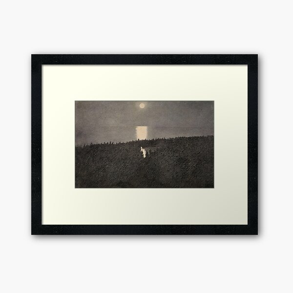 Moonlight Theodor Kittelsen Framed Art Print