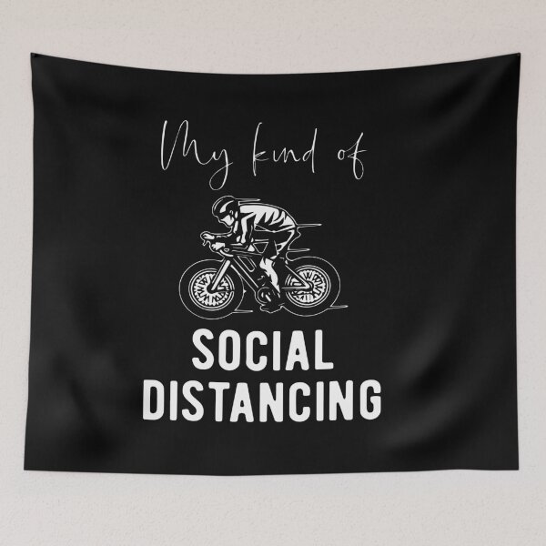 Item preview, FUNNY bike ride GIFT  MY KIND OF SOCIAL DISTANCING  GIFT designed and sold by KiraSpace.
