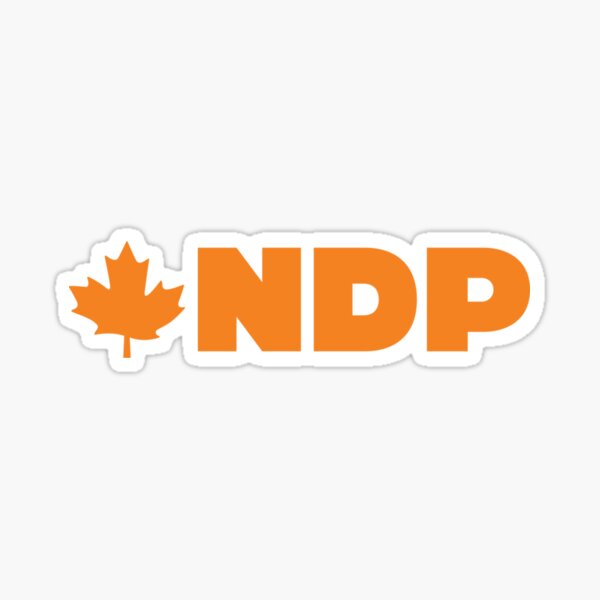 " New Democratic Party Of Canada" Sticker For Sale By BluePencilArt ...