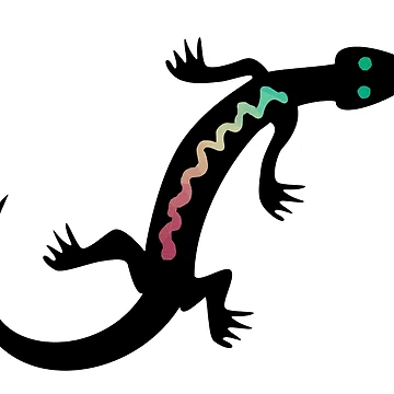 Artwork thumbnail, Abstract Lizard Colorful by Only4sometimes
