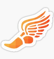 Orange Ombre Track Shoe Sticker