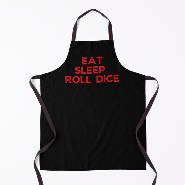 Item preview, Eat Sleep Roll Dice, Funny Tabletop Gaming (red block) designed and sold by NerdyChibi.